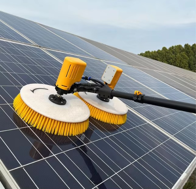 Painéis solares limpos